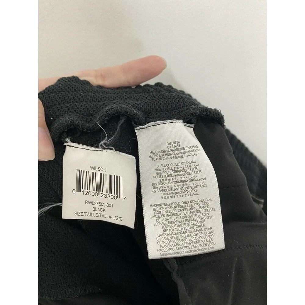 BCBG MAX AZRIA BLACK WILSON PULL ON TROUSER Pockets SIZE Large D4 - Picture 4 of 5